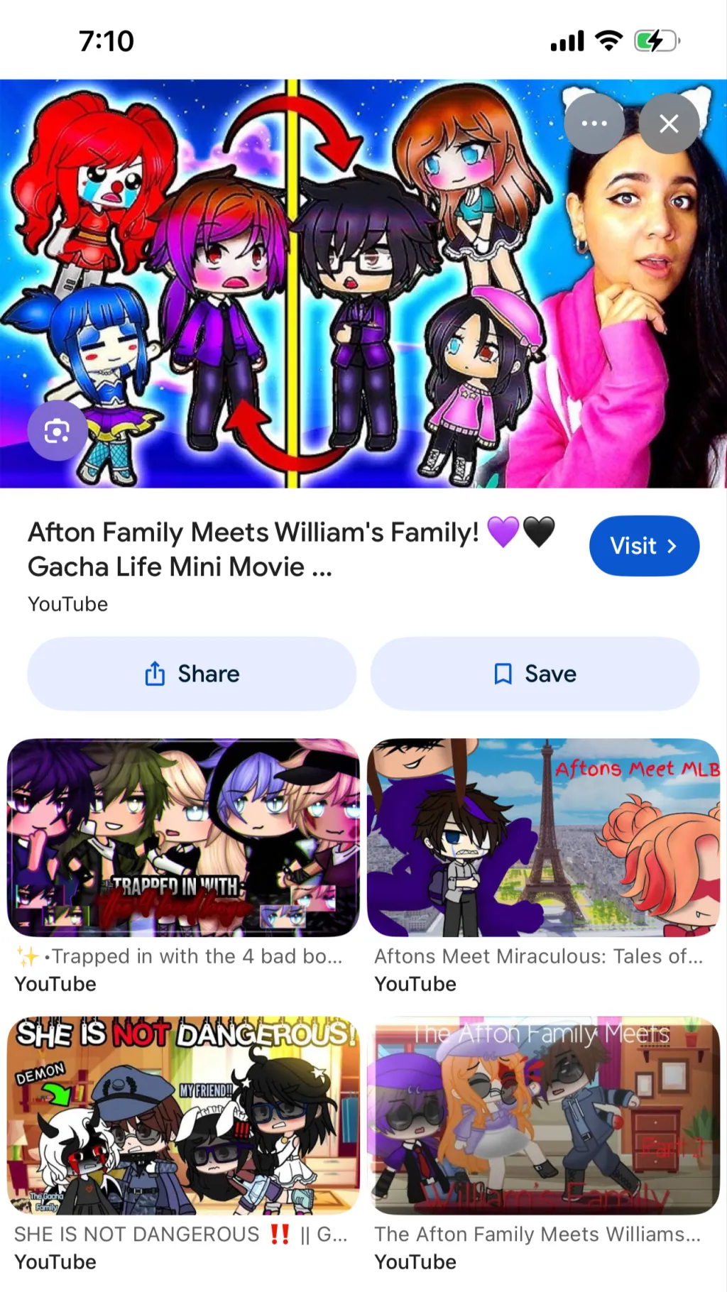 ai character: Fnaf Emma family  background