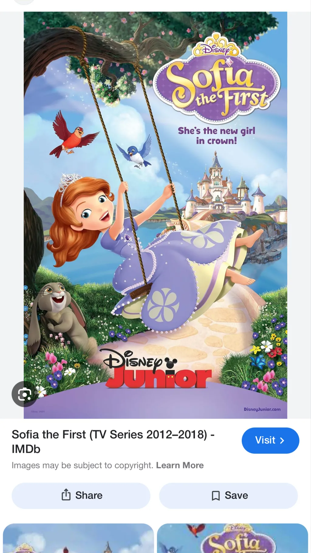 ai character: Sofia the first  background