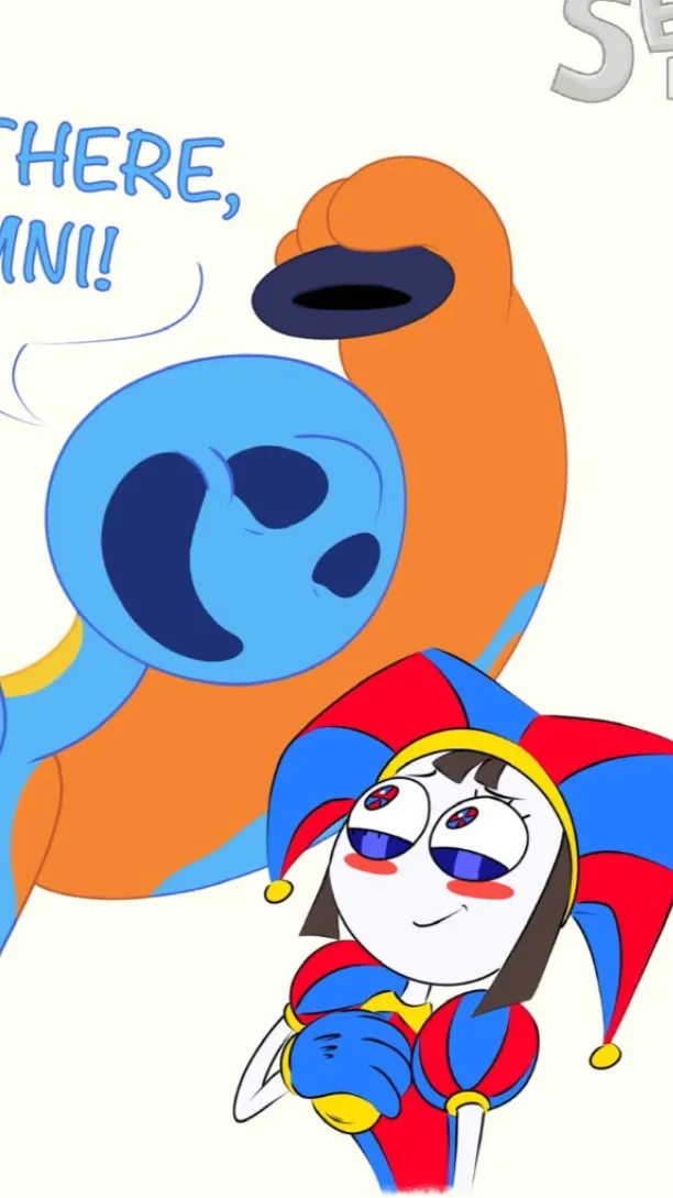 ai character: Doey x pomni background