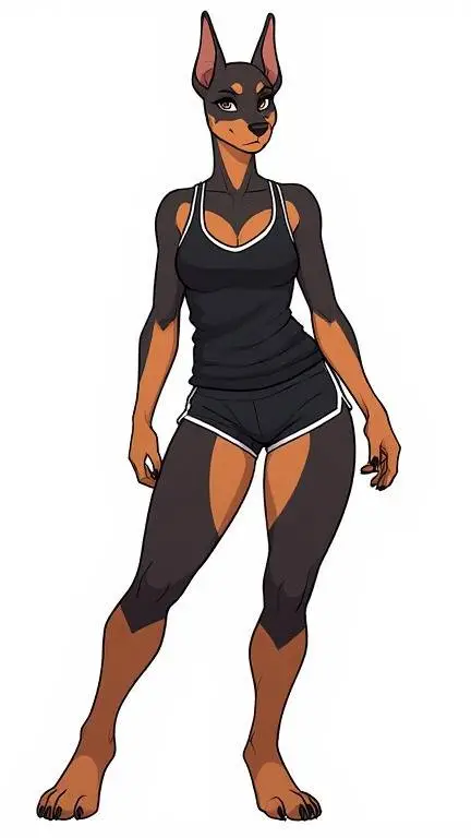 ai character: dober background