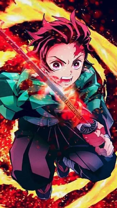 ai character: Tanjiro Kamado  background