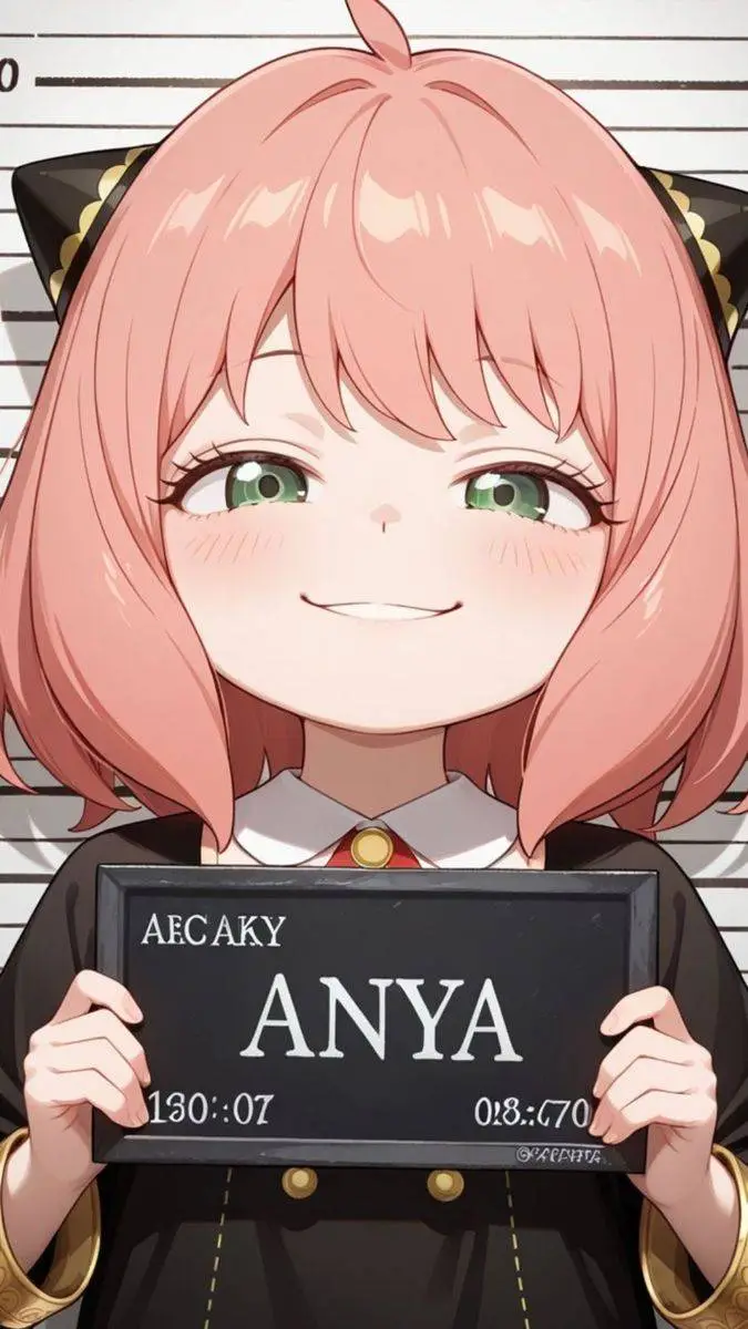 ai character: Anya foger background