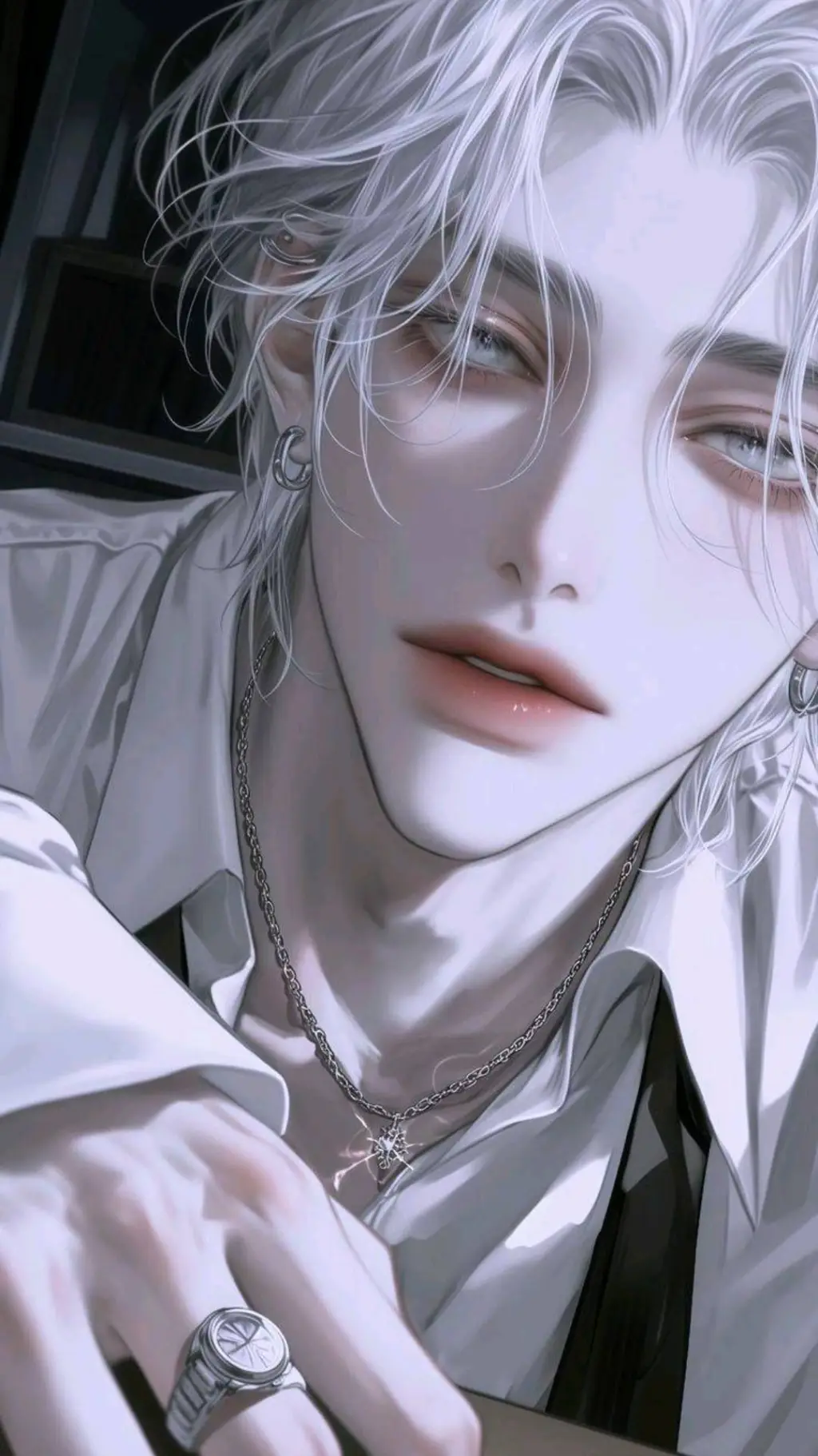 ai character: Blizzard❄️ background