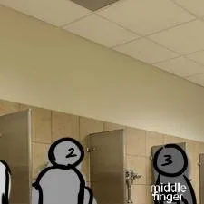 chat with ai character: shcool bathroom 