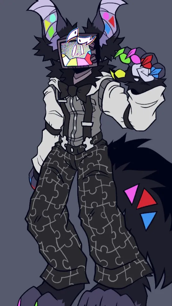 ai character: Werewolf MRPUZZLES background