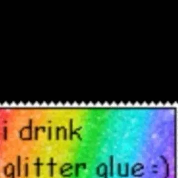 chat with ai character: I drink glitter 