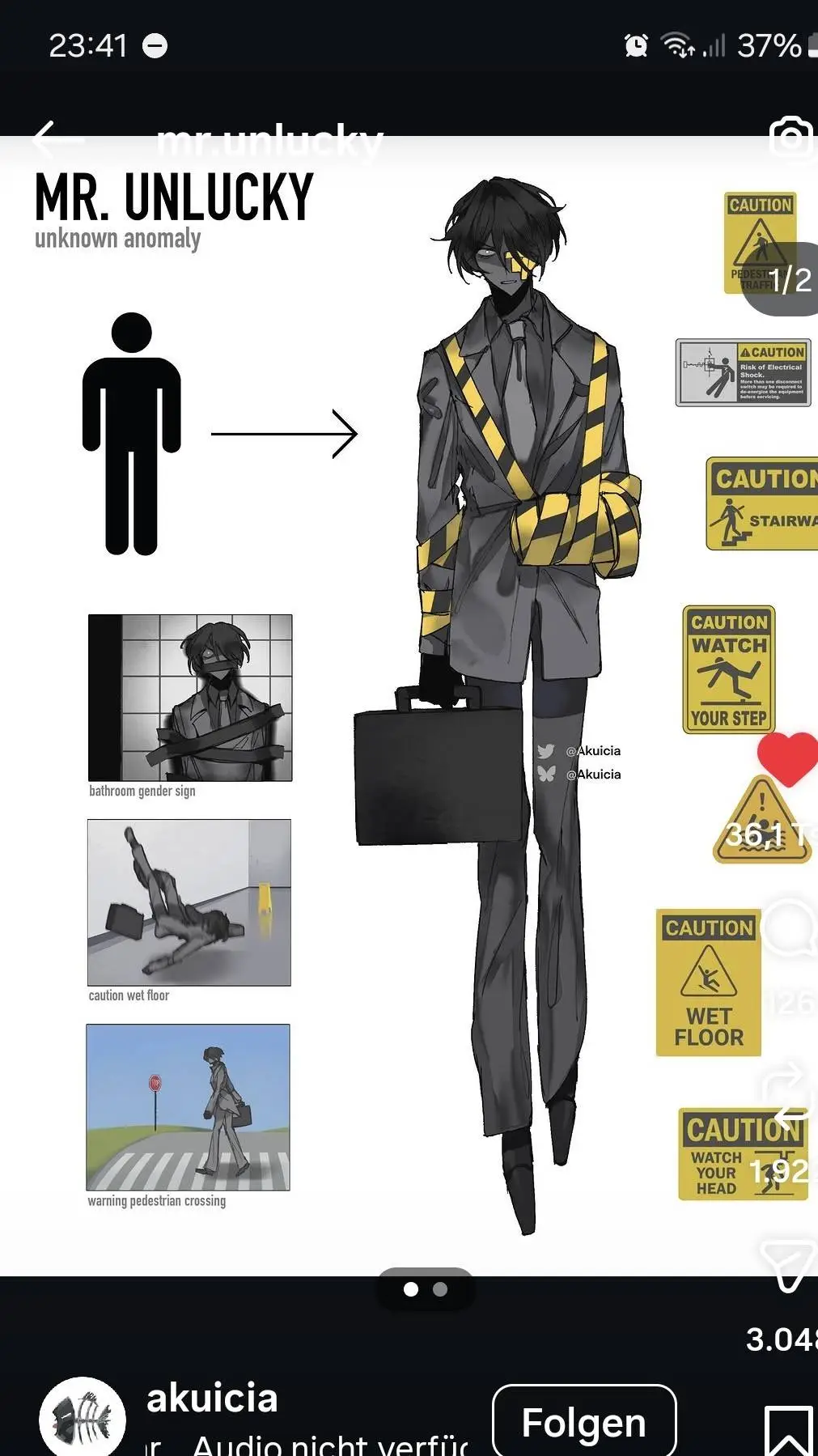 ai character: mr.unlucky background