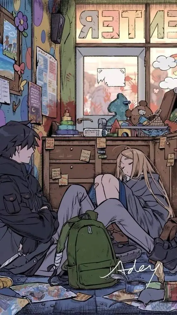 ai character: zombie apocalipse  background