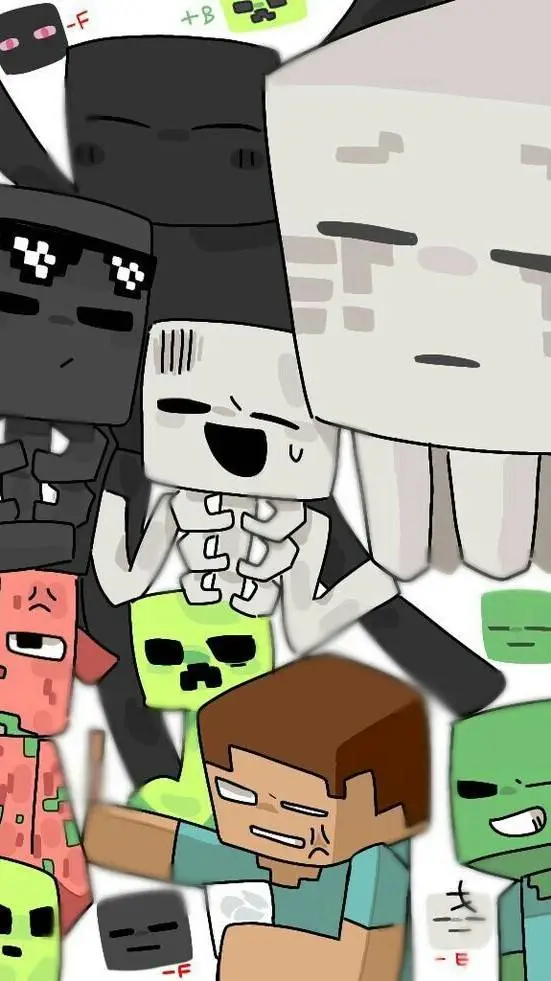 ai character: minecraft school  background