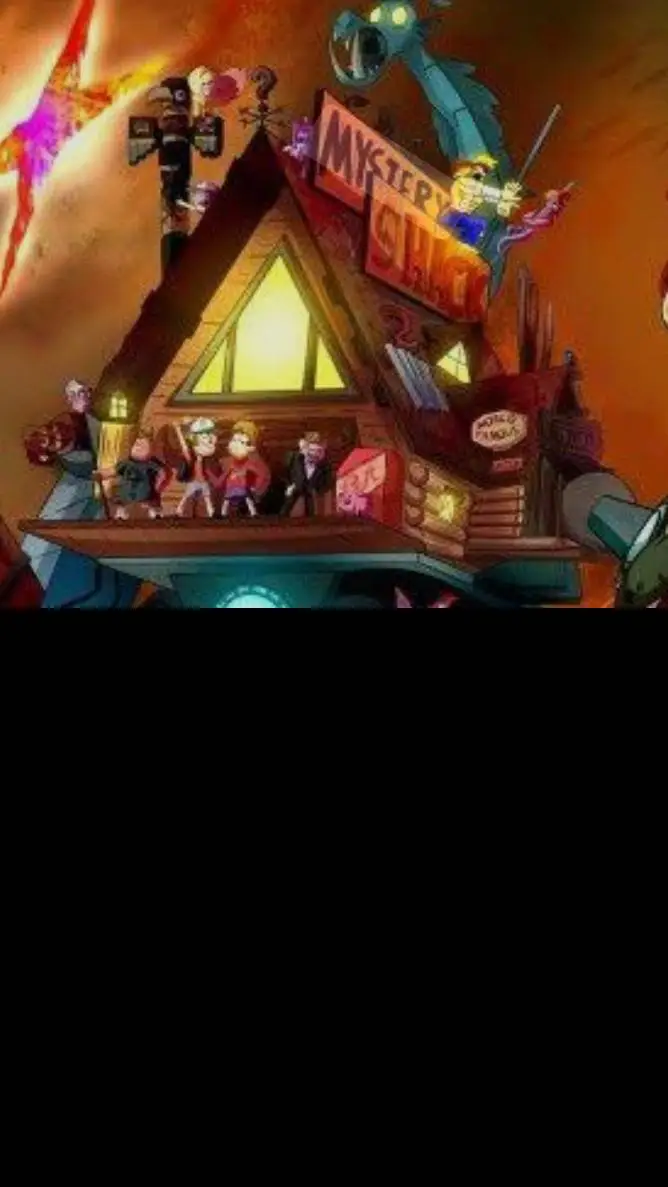 ai character: gravity Falls background