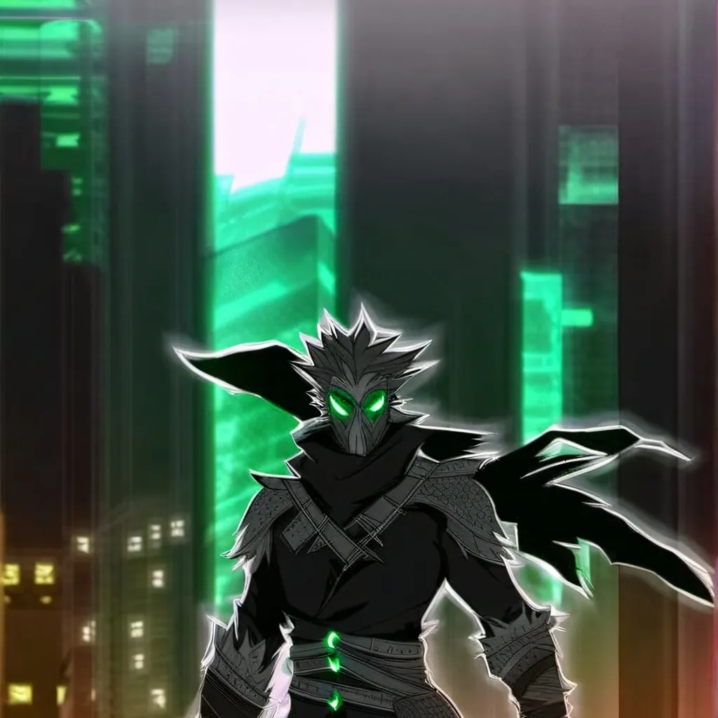 chat with ai character: green evil goku