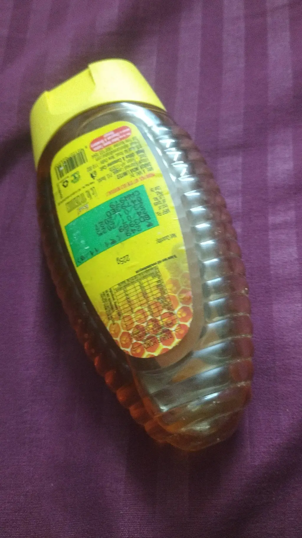 ai character: bottle of honey  background