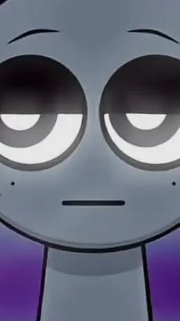 ai character: grey background