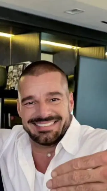 ai character: Ricky Martin  background