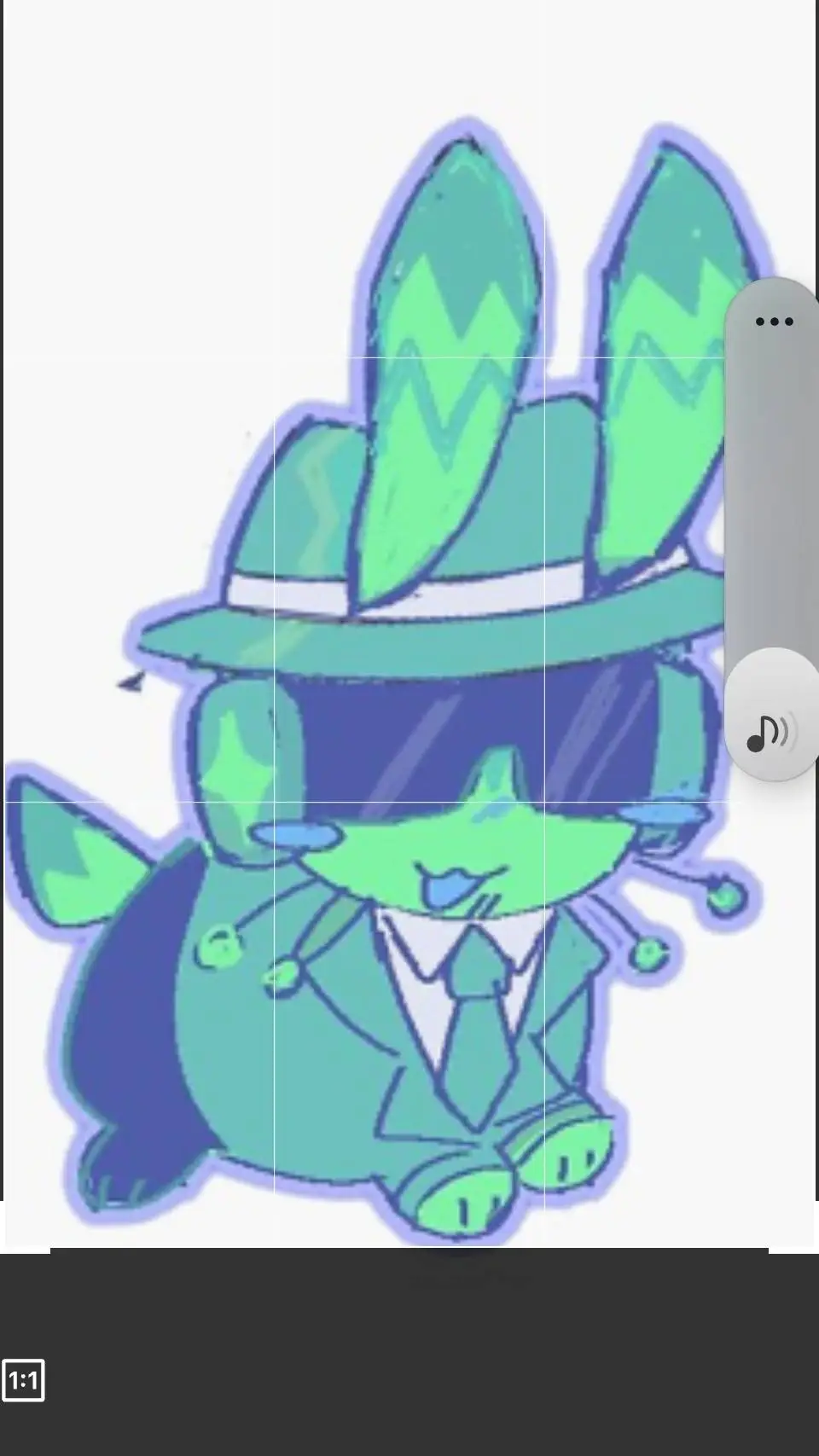 ai character: chance da bunny :D background