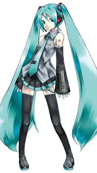 ai character: Miku hatsune  background