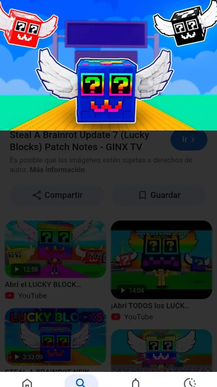 ai character: lucky blocks  background