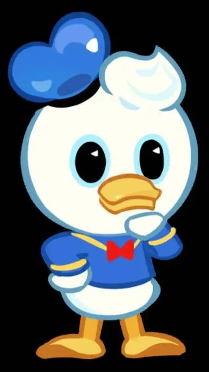 ai character: Donald Duck *Crk* background