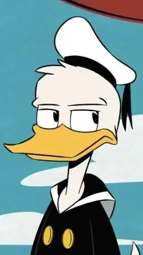 ai character: Donald Duck *DT* background