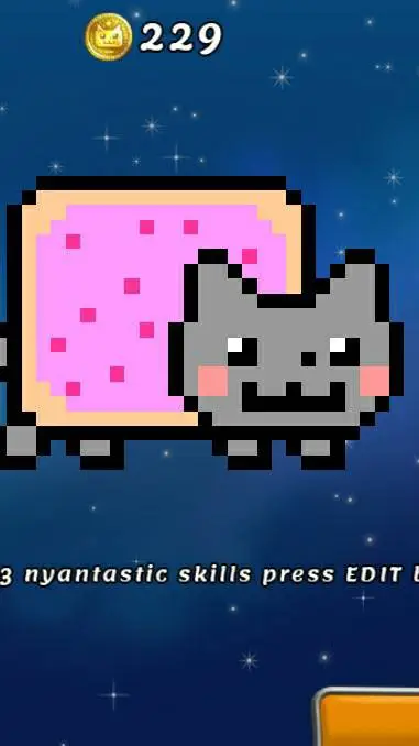 ai character: Nyan cat background