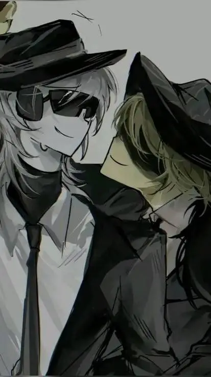 ai character: double fedora background