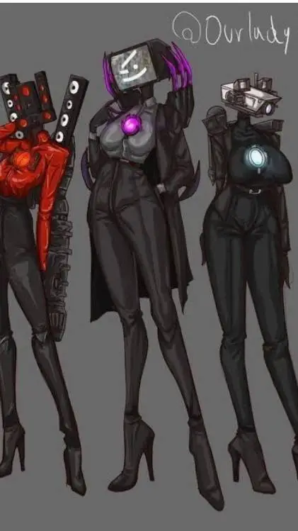 ai character: Titan woman trio background