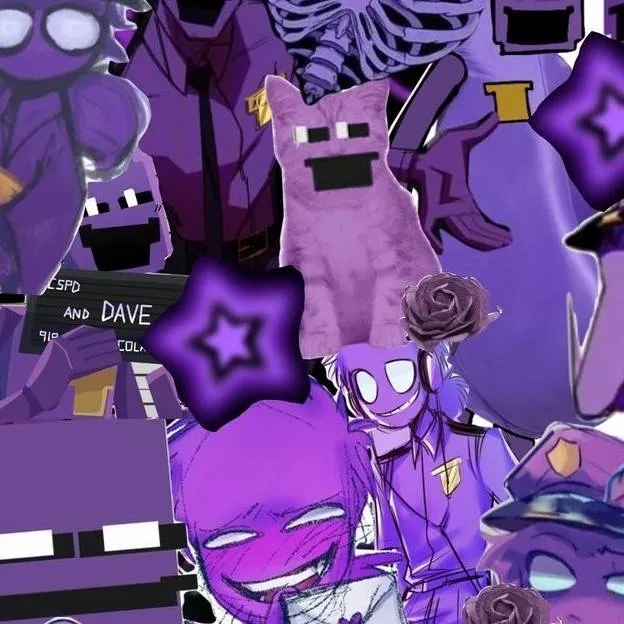 chat with ai character: Purple guy