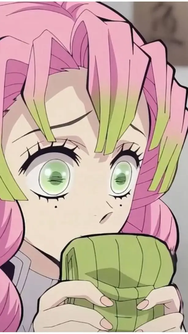 ai character: Mitsuri Kanroji💖💚 background