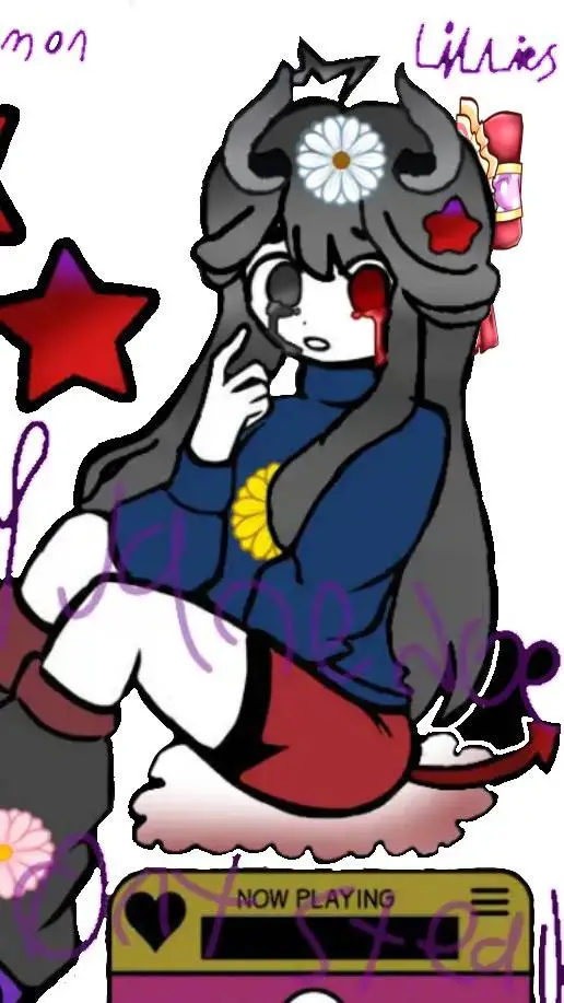 ai character: hh if Alastor died background