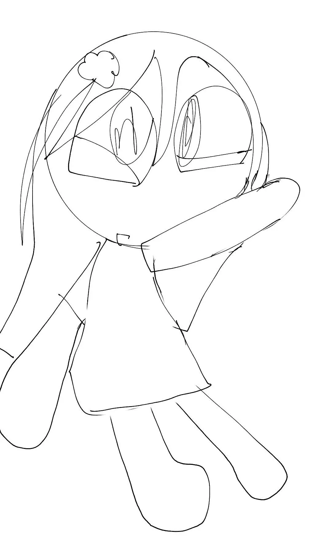 ai character: cloudy background