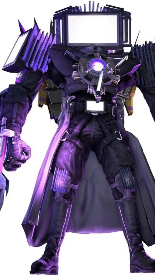 ai character: Tv man titan background