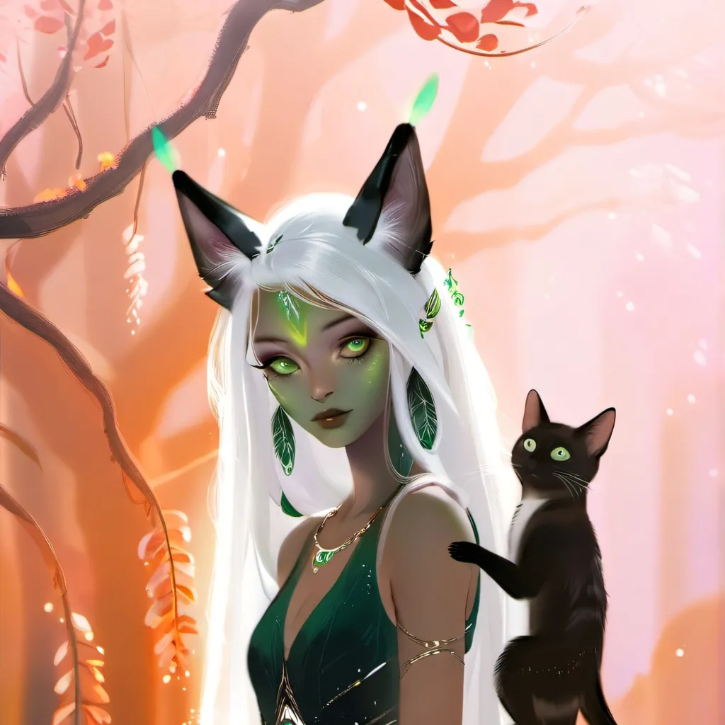 chat with ai character: Ollie alien cat