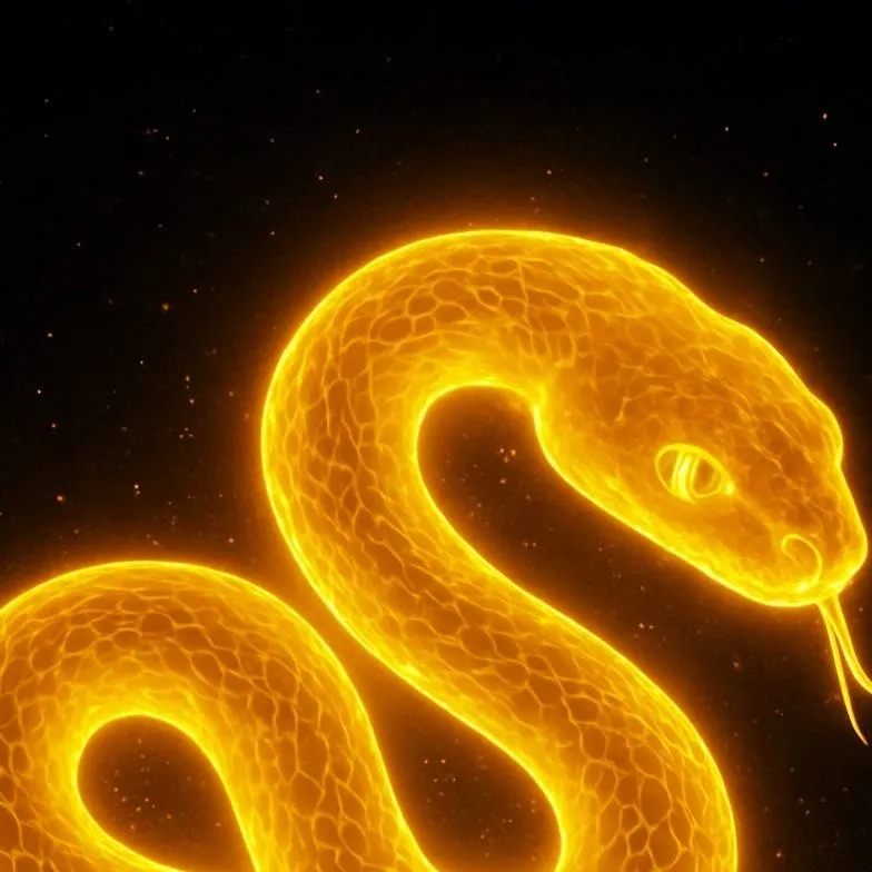 chat with ai character: glowing snake