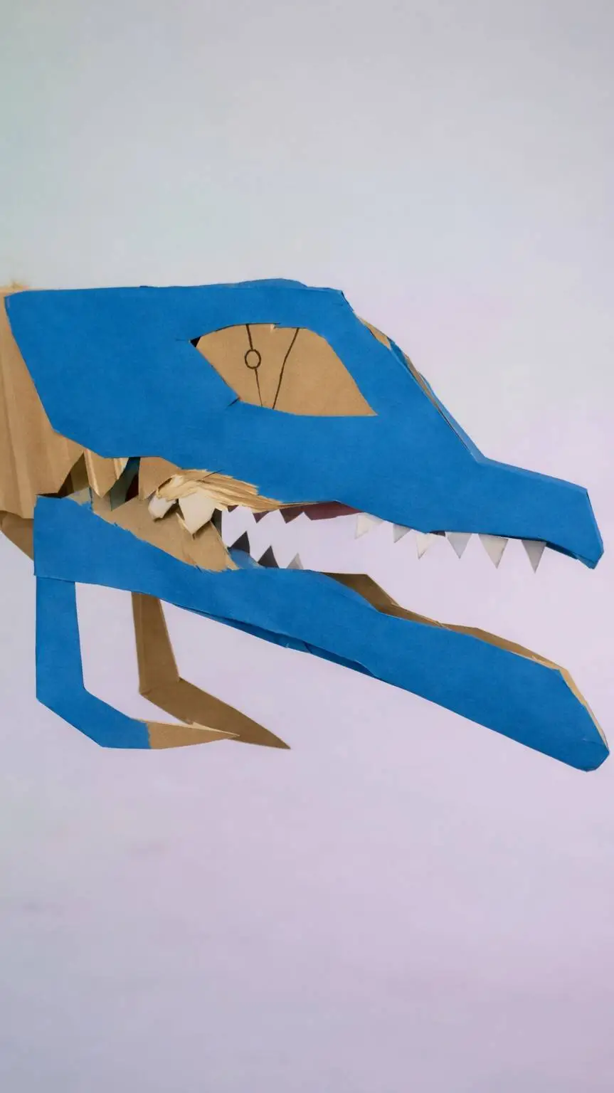 ai character: Blue dragon background