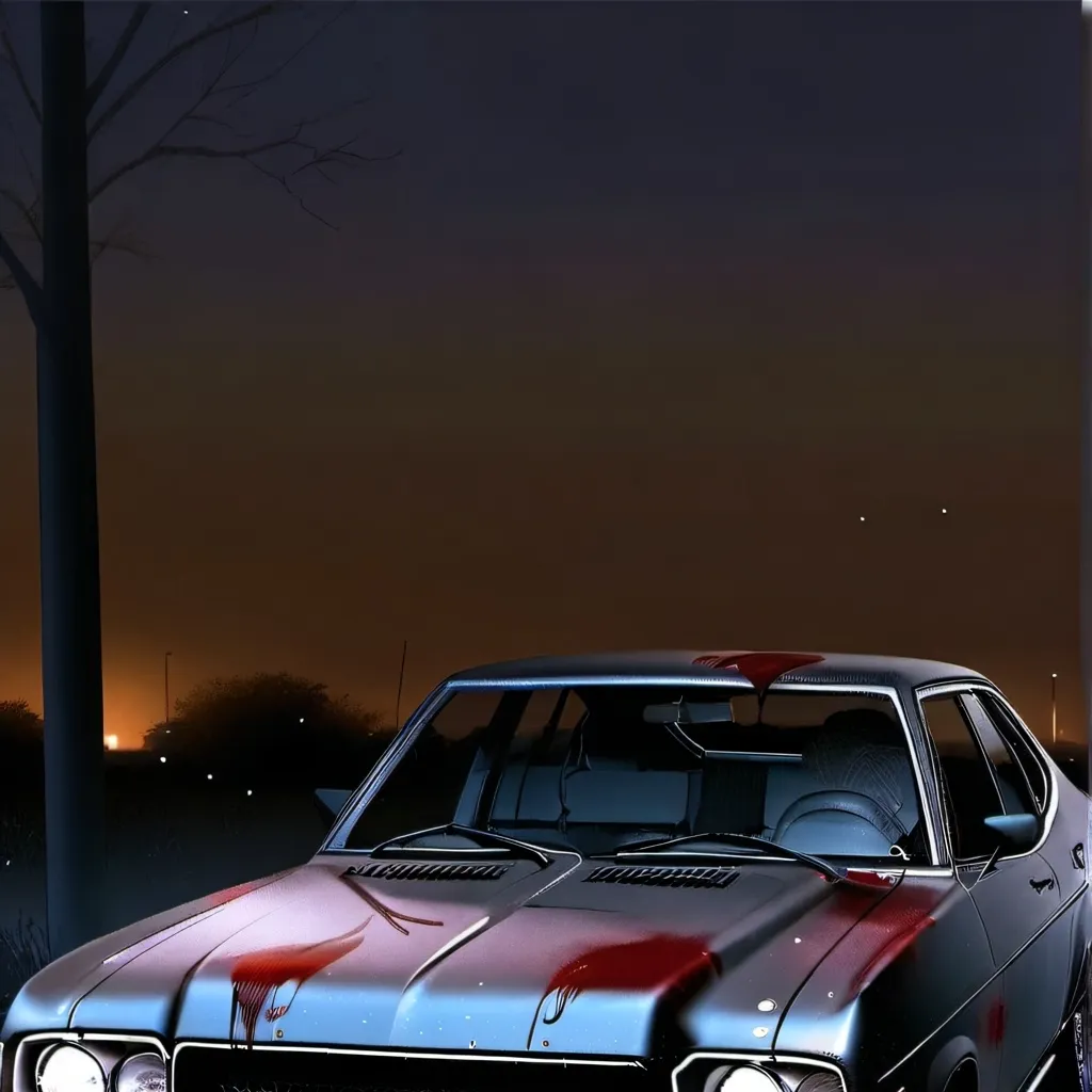 chat with ai character: bloody car