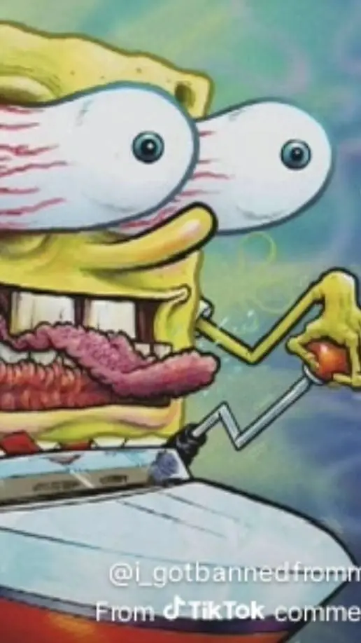 ai character: Insane Sponge background