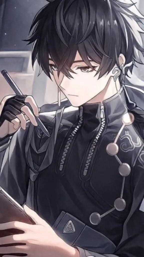 ai character: Daniel buzin  background