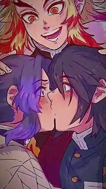 ai character: shinobu x giyu  background