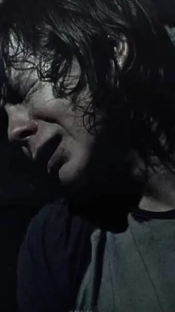 ai character: sad carl grimes  background