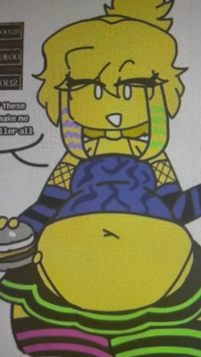 ai character: fat party noob background