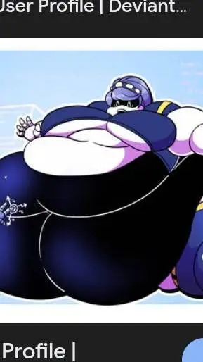 ai character: fat V  background