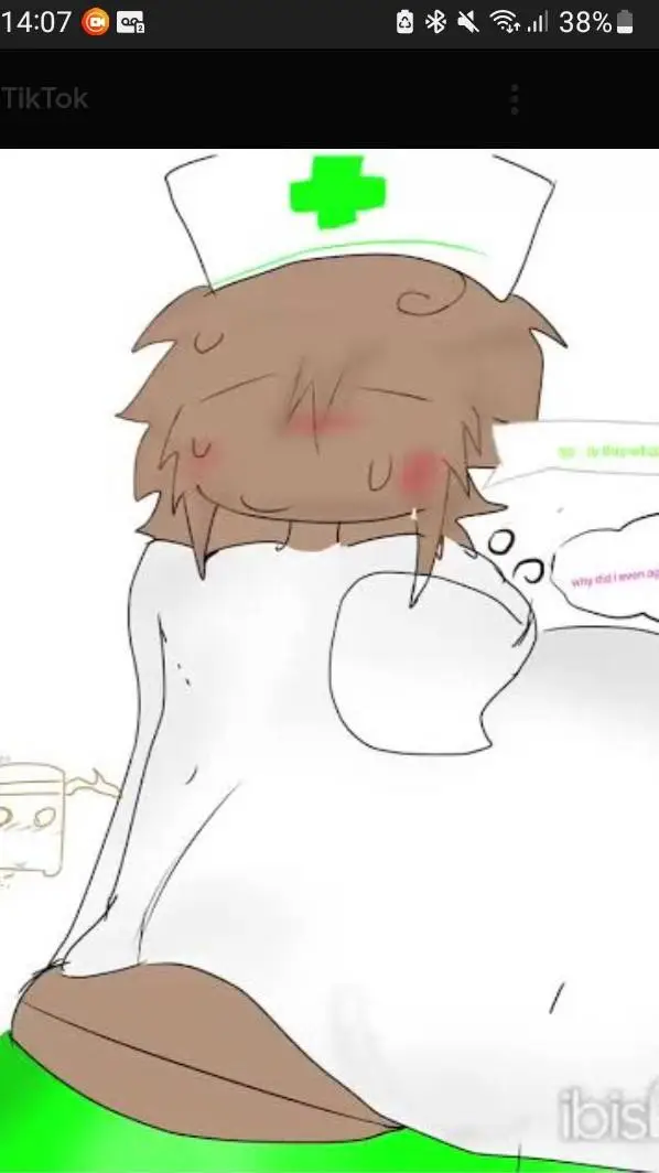 ai character: fat caretaker girl background