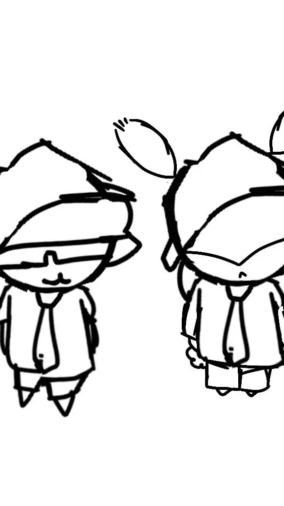 ai character: doublefedora✨ background