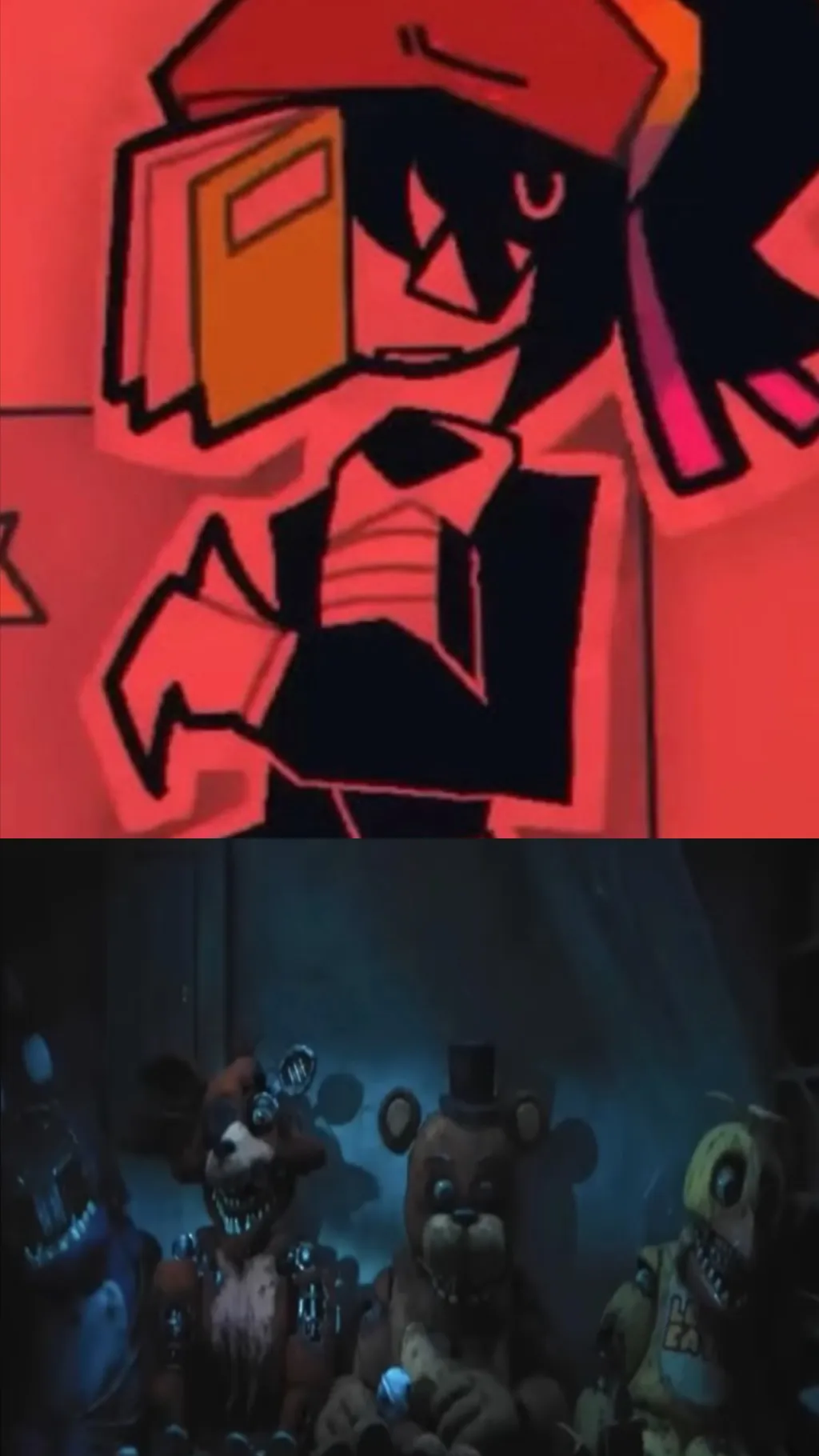 ai character: Miss Sasha  FNAF 2 background