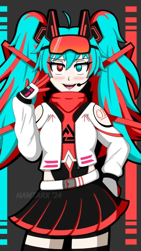 ai character: Tds Hatsune Miku background
