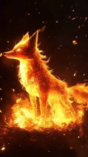 ai character: Le renard Magique  background