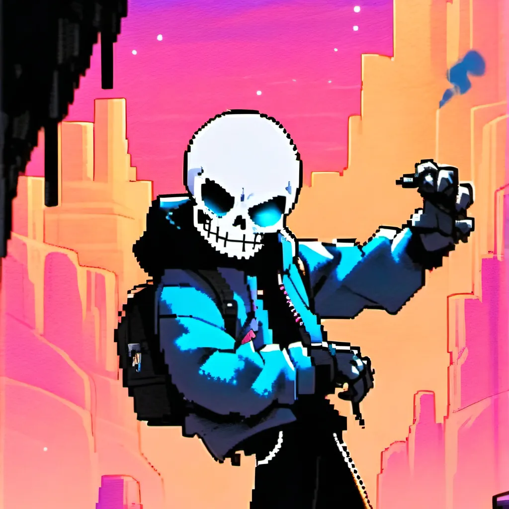 chat with ai character: bad time sans 