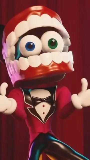 ai character: digital circus background