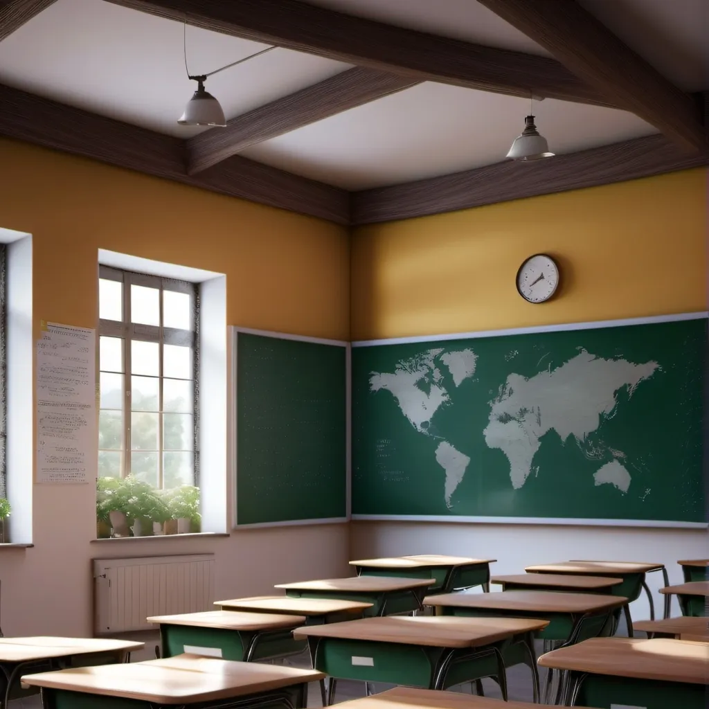 chat with ai character: classroom