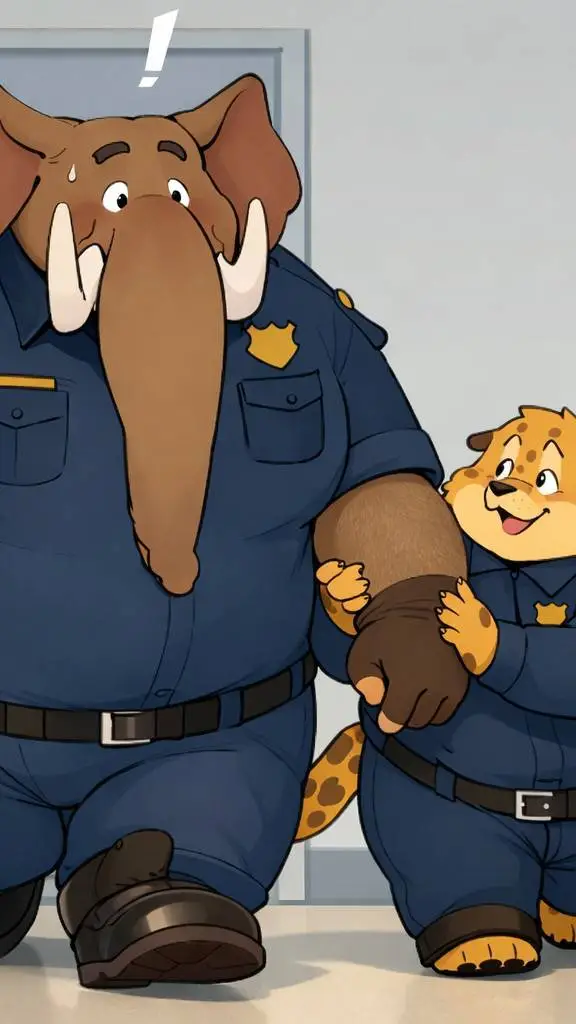 ai character: Block 🐘 e Bean 🐆 background